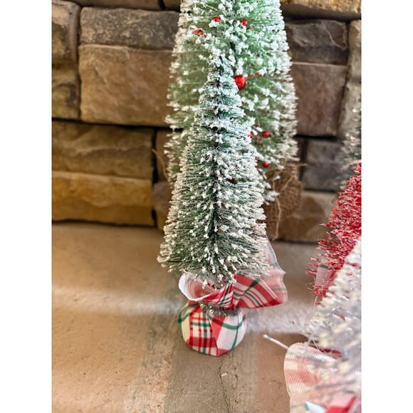 Miniature Bottle Brush Christmas Trees for Christmas and Holiday Decorating - Picture 4 of 8